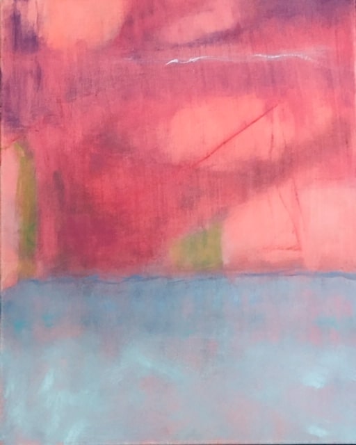 A pink and purple painting