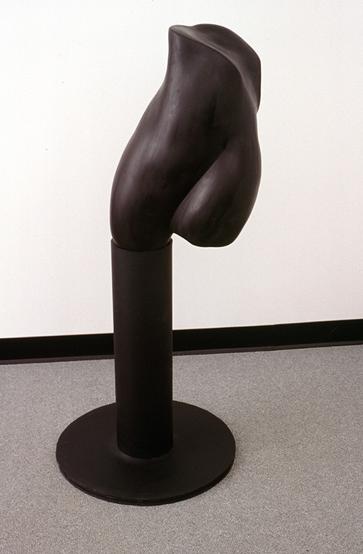 A sculpture with a pedestal