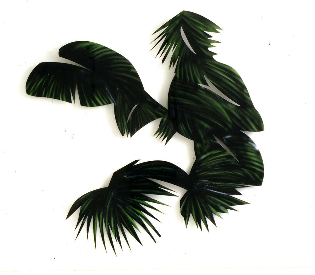 Painting of fan leaves